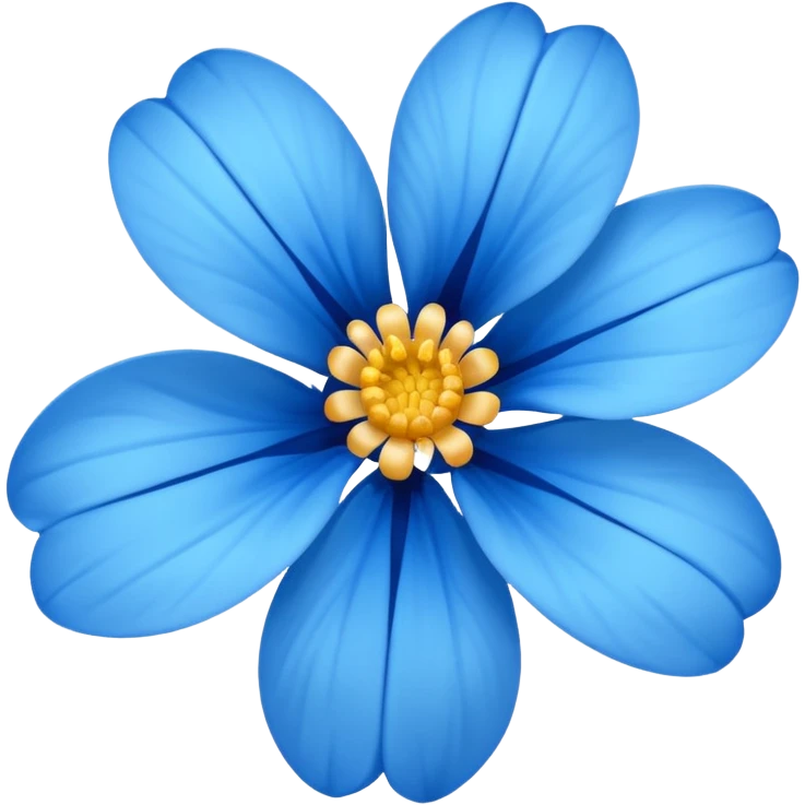 Blue flower emoji