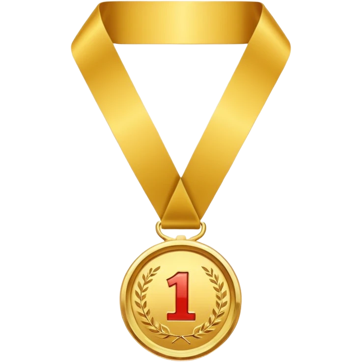 медаль за первое место emoji