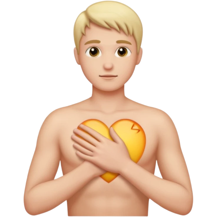 mano en pecho emoji