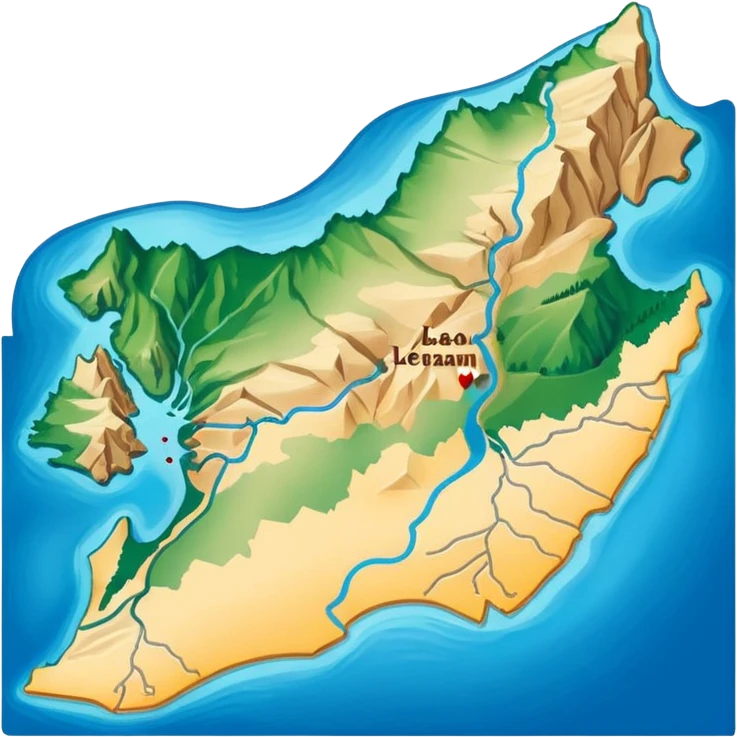 Lebanon map emoji