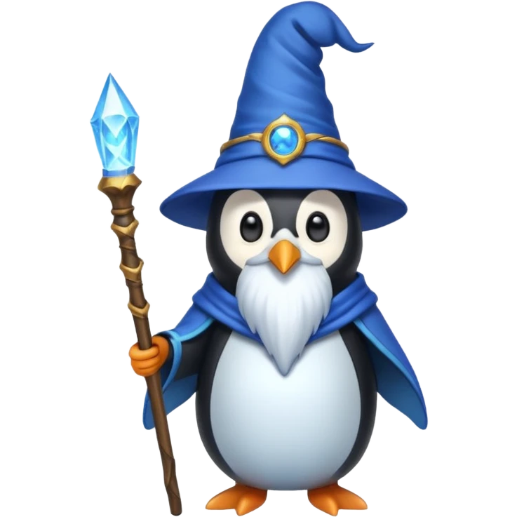 Penguin Wizard emoji