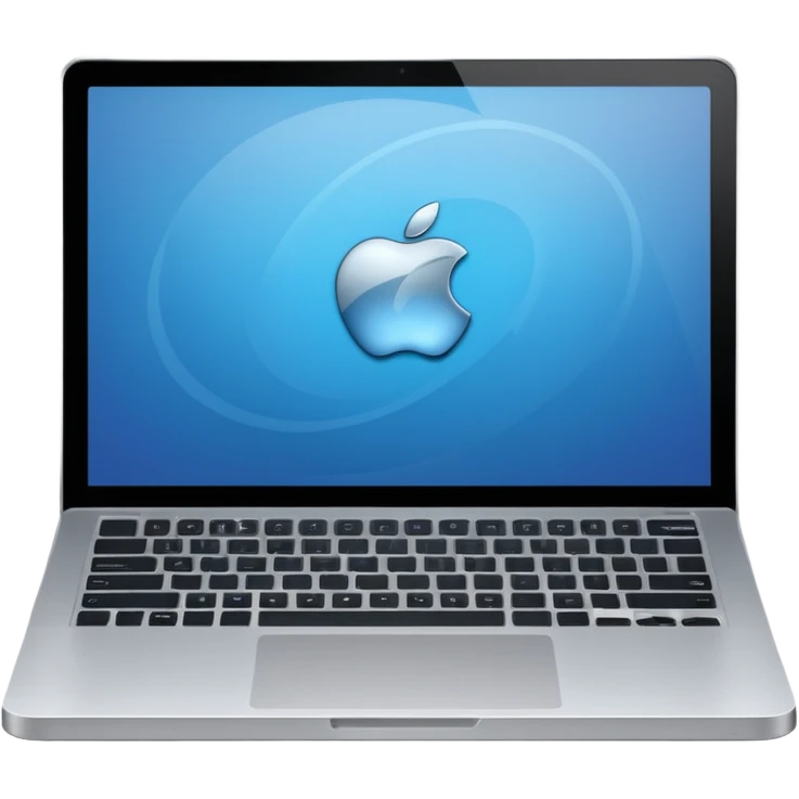 3D mac laptop emoji