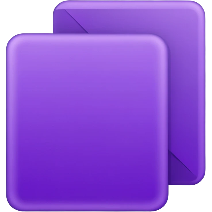 purple empty letter card Rectangle emoji | AI Emoji Generator