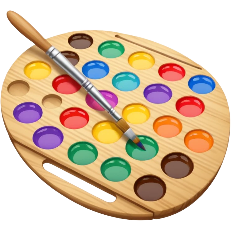 Palette with brush emoji