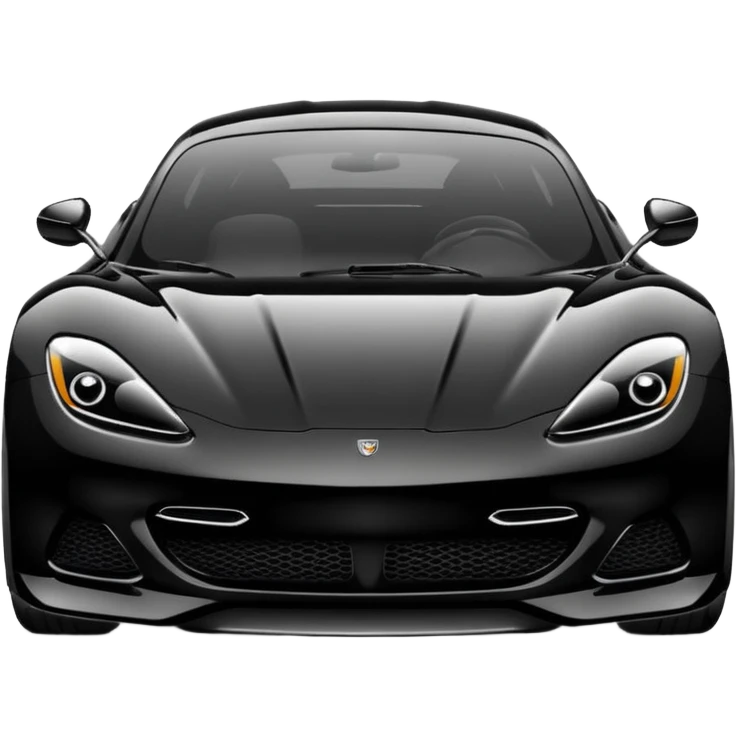 black sport car emoji