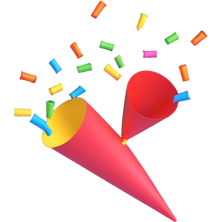 party popper emoji
