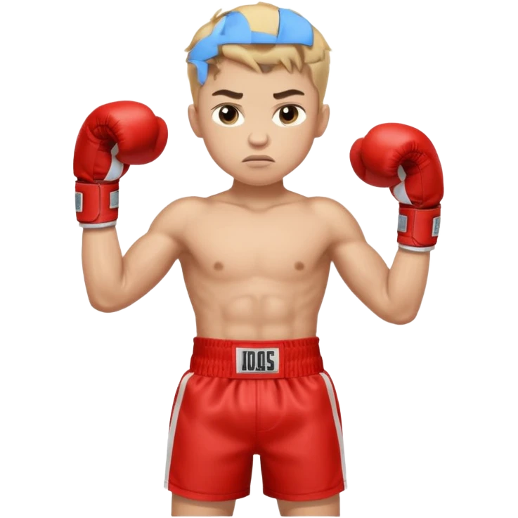 young boy professional boxer emoji