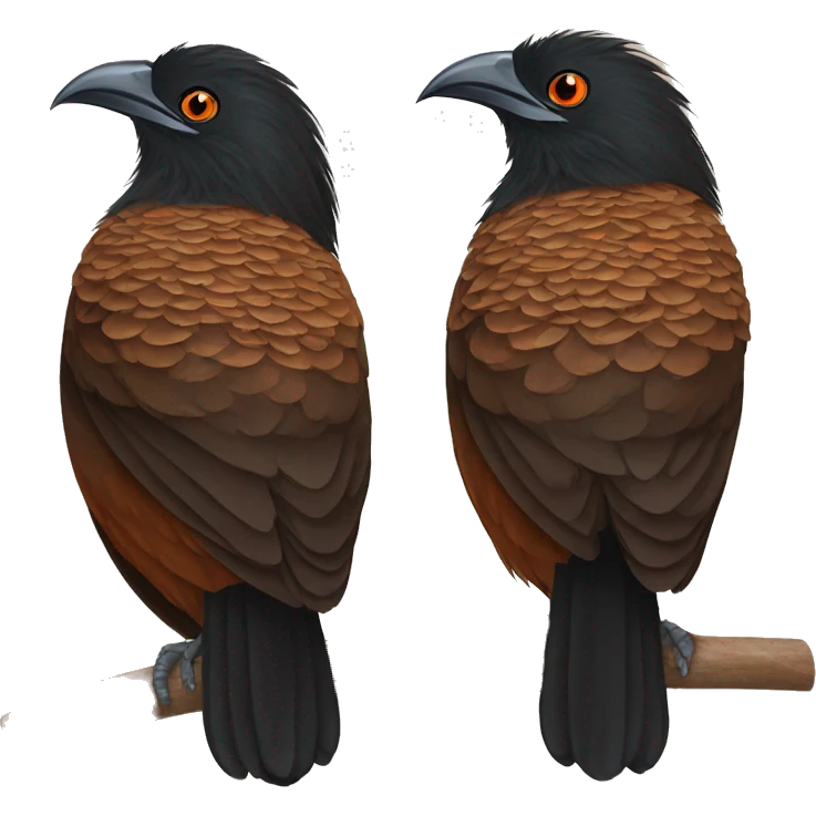 Greater coucal emoji