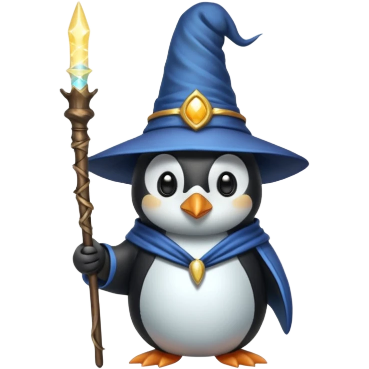 Penguin Wizard emoji