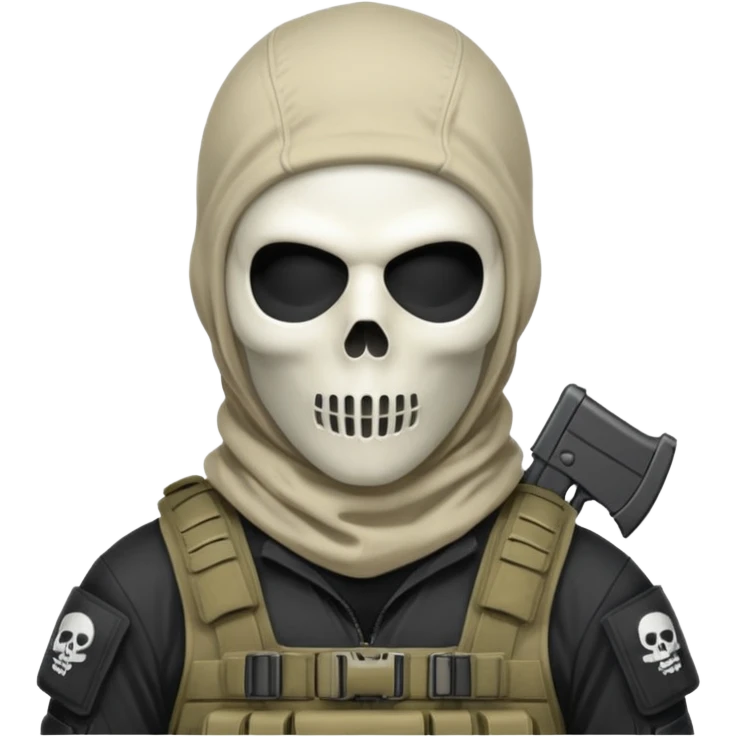 Call of duty deki ghost emoji | AI Emoji Generator