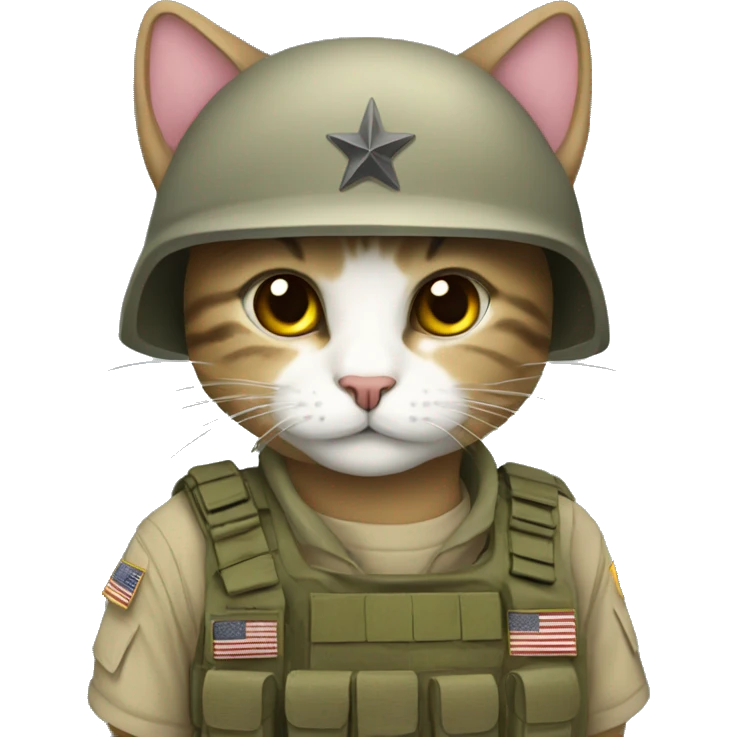army kitty emoji