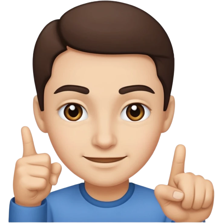 one eye brow up with a smirk and pointing emoji