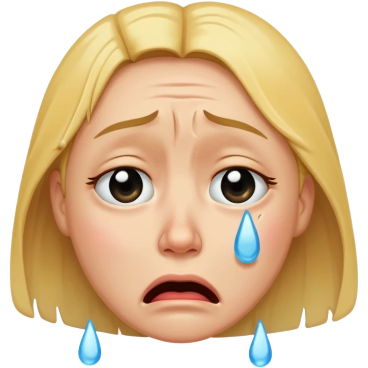 crying face emoji, expressive and clear emoji