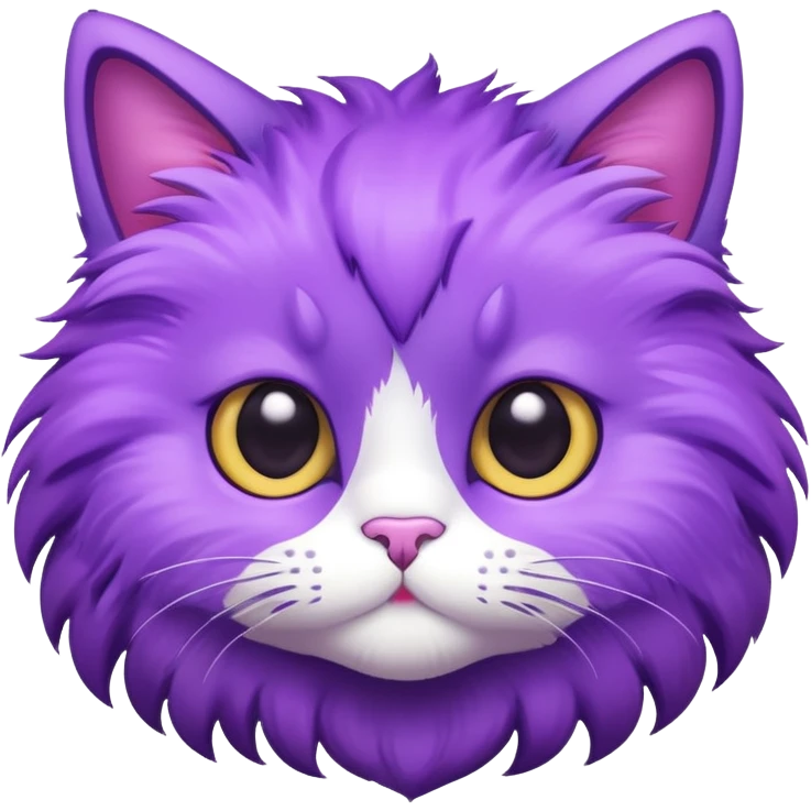 нарисуй фиолетового котика emoji