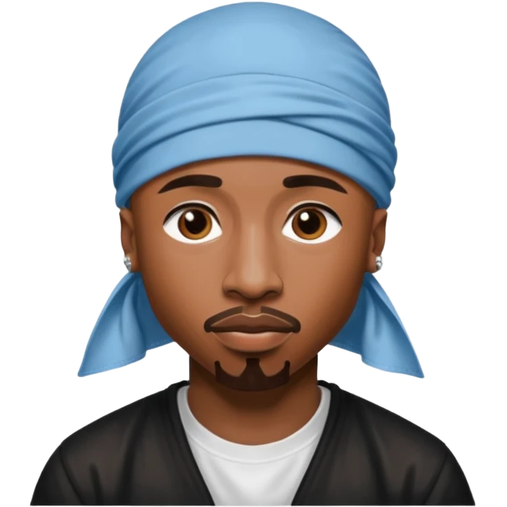 2Pac only face and durage emoji