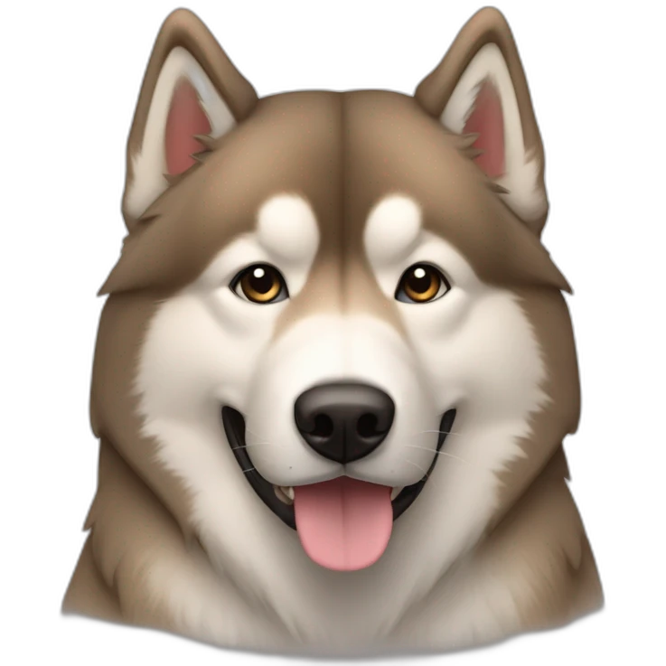 Light Brown malamute emoji