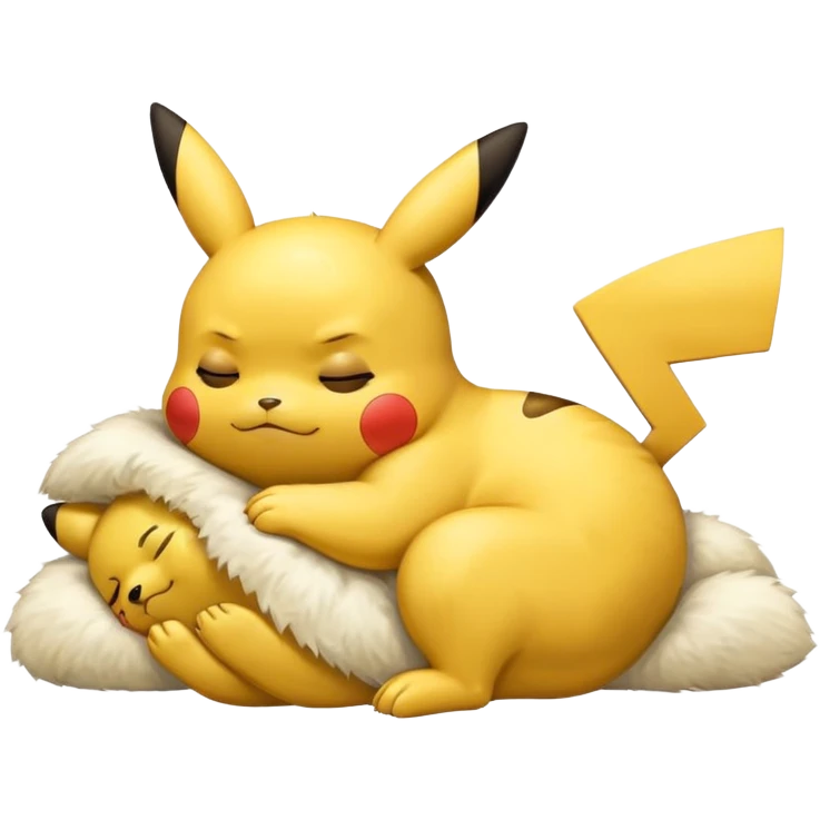 Pikachu sleeping emoji emoji