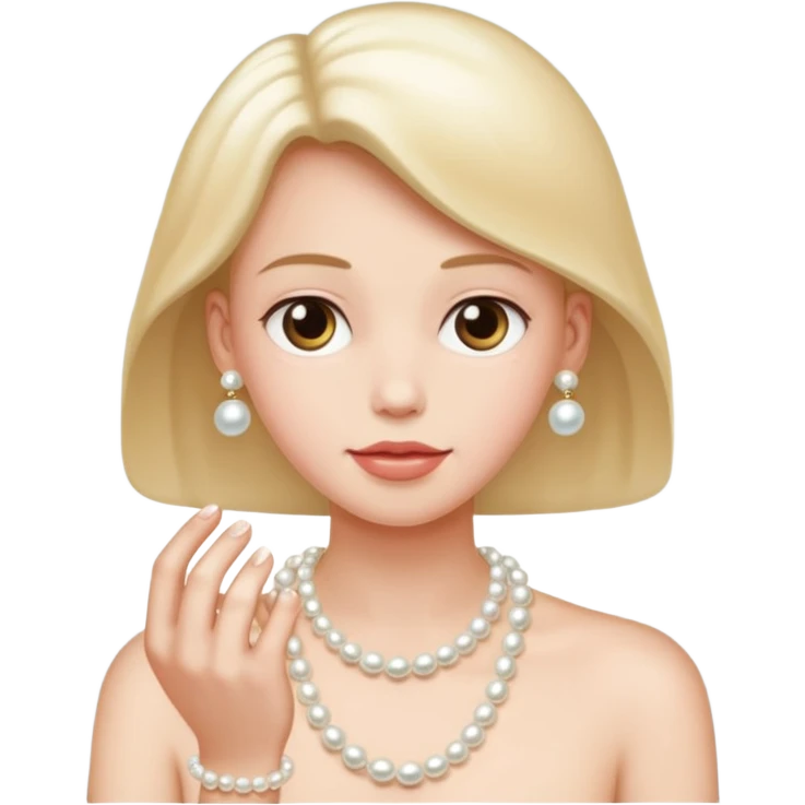 Clutching pearls  emoji