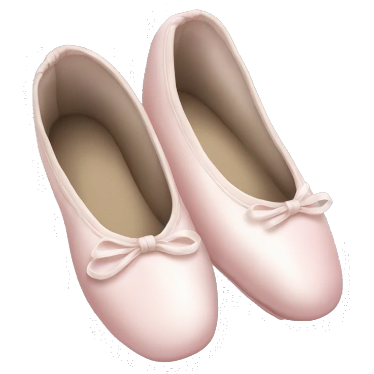 Pale pink ballet shoes emoji