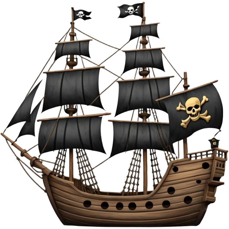 pirate ships emoji