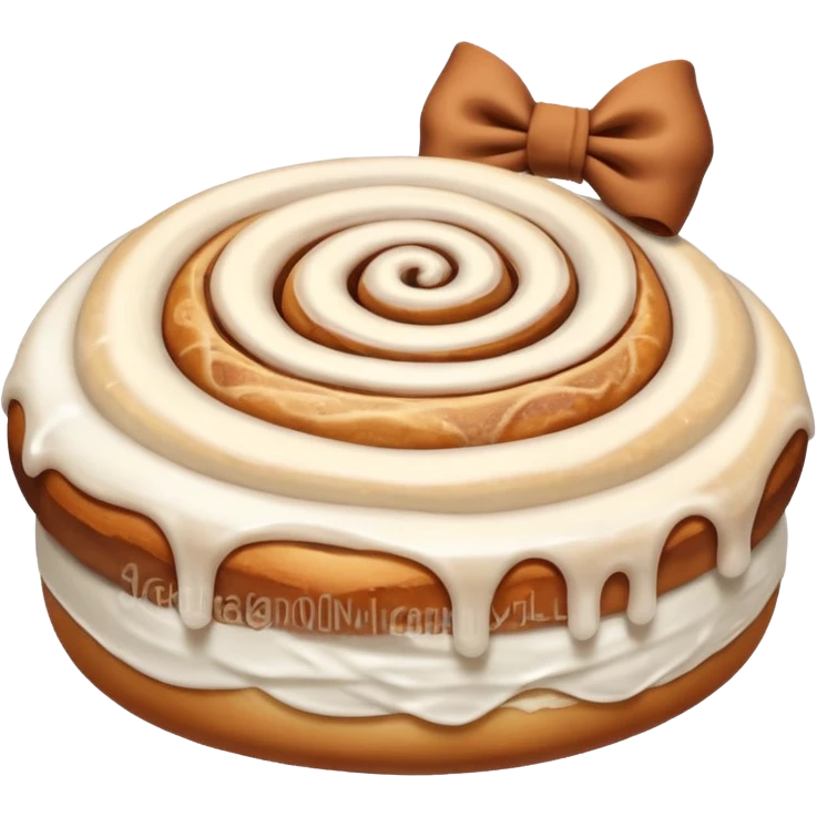 cinnamon roll bow emoji