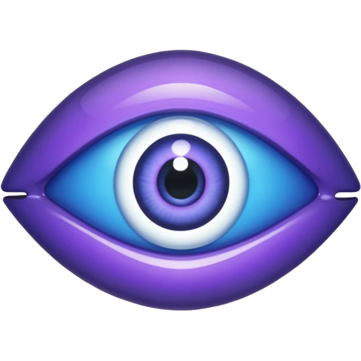 evil eye violet 🧿🪬 emoji
