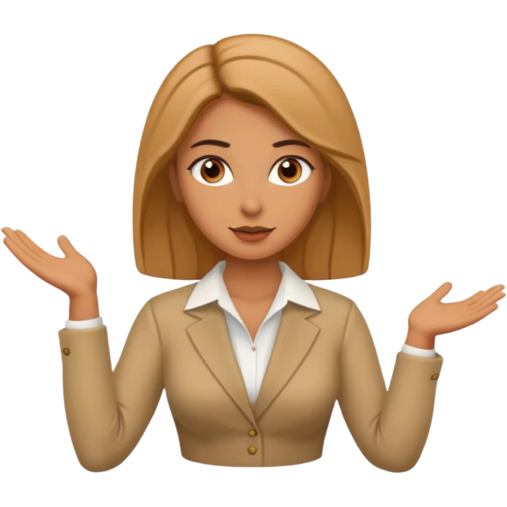 greek woman presenting at a meeting emoji