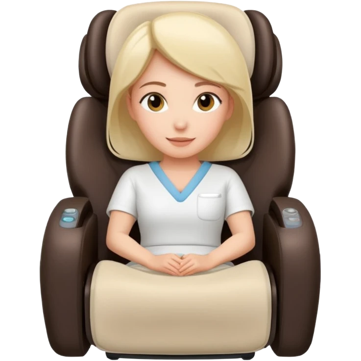 woman in a massage chair emoji