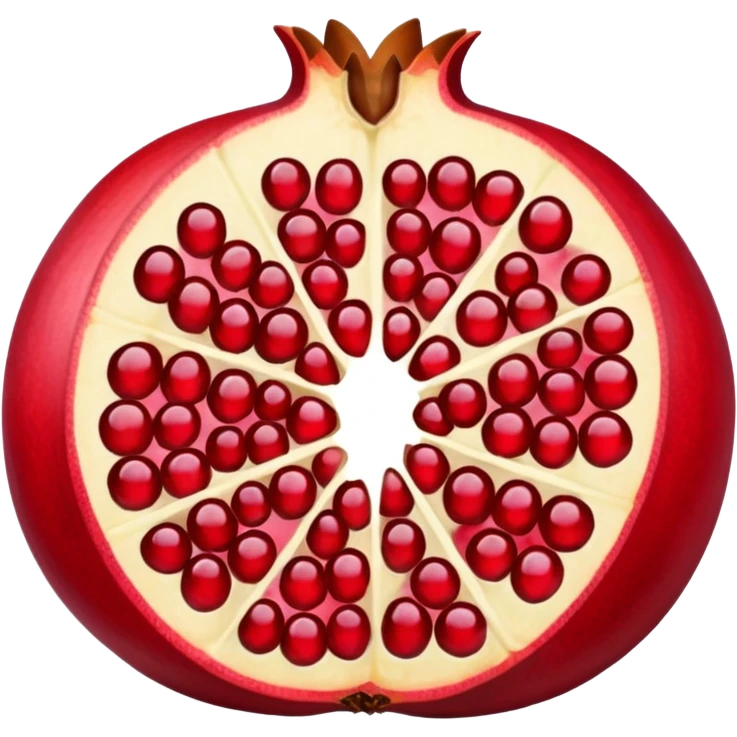 pomegranate sliced emoji