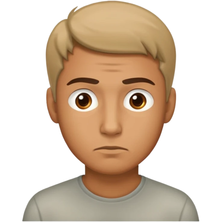 man looking with envy emoji