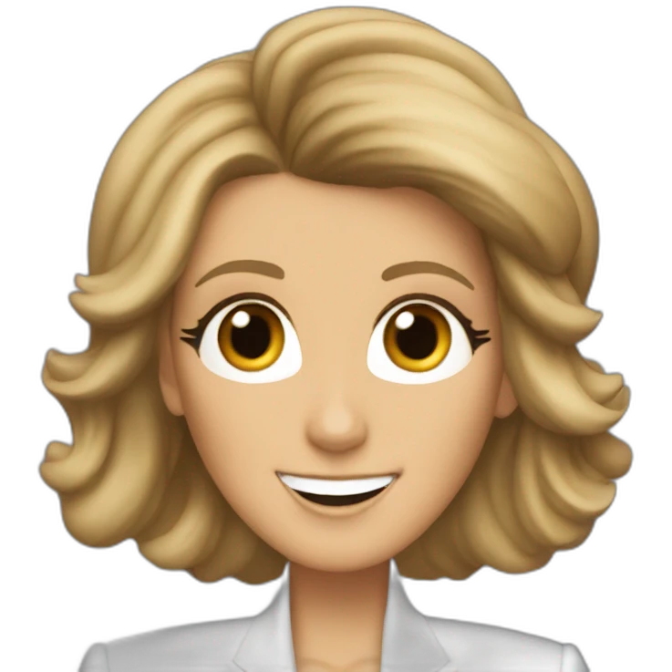 Céline Dion singing emoji