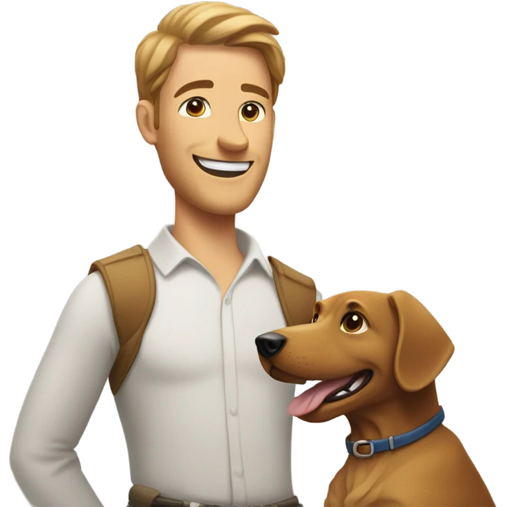 Weaton dog & master emoji