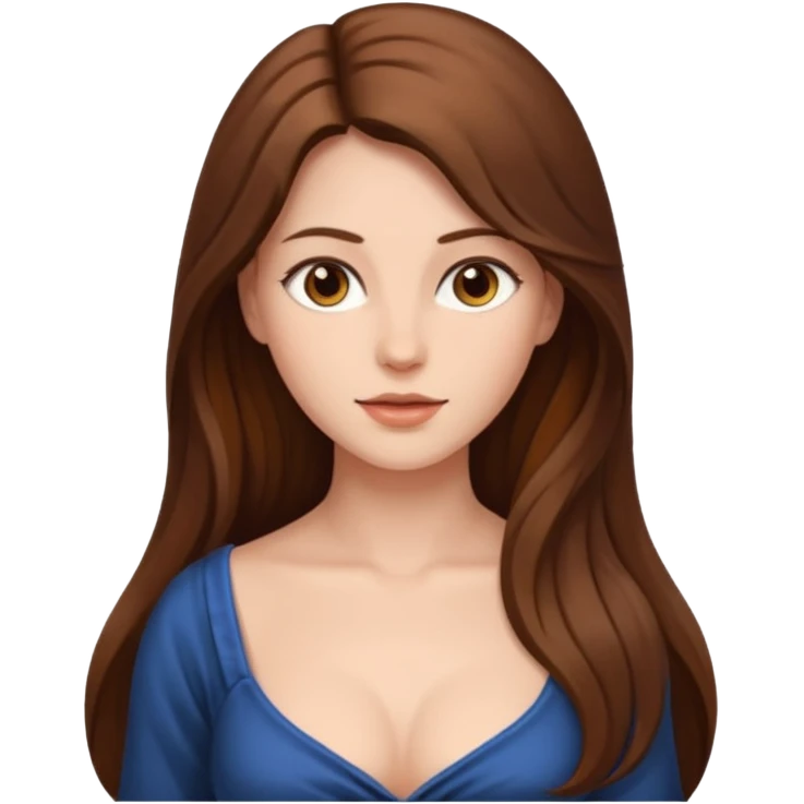 دختر سینه باز  emoji
