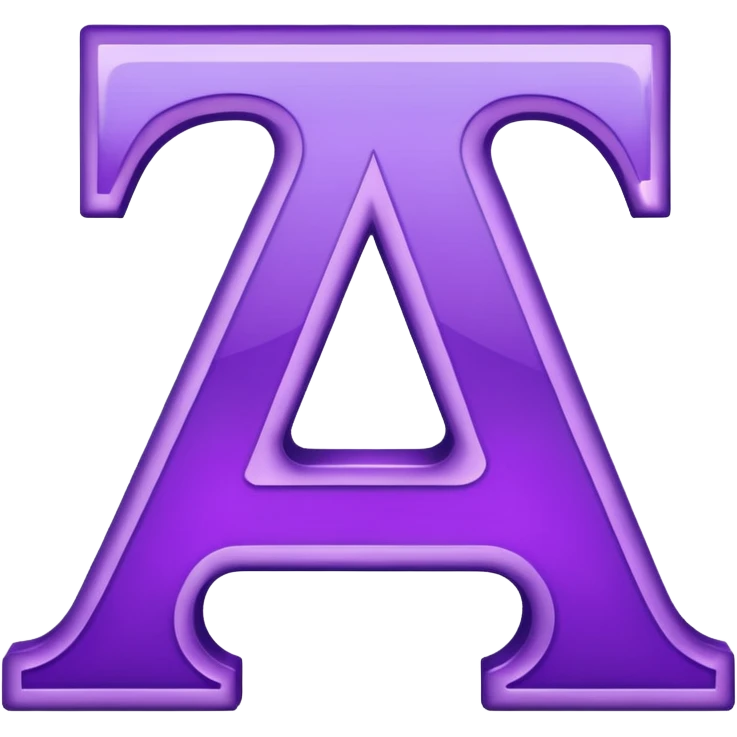 purple capital letter alphabet emoji