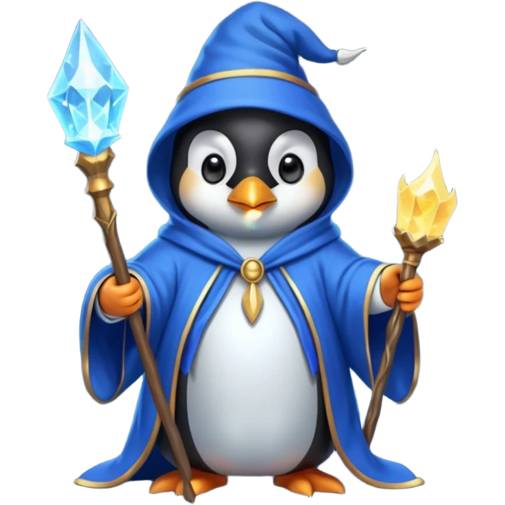 Penguin Wizard emoji