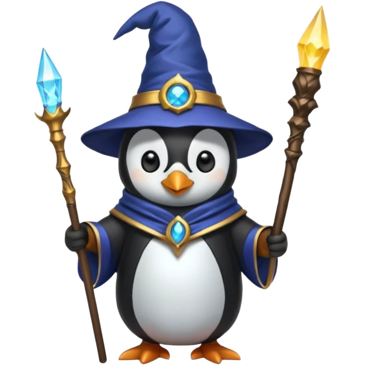 Penguin Wizard emoji