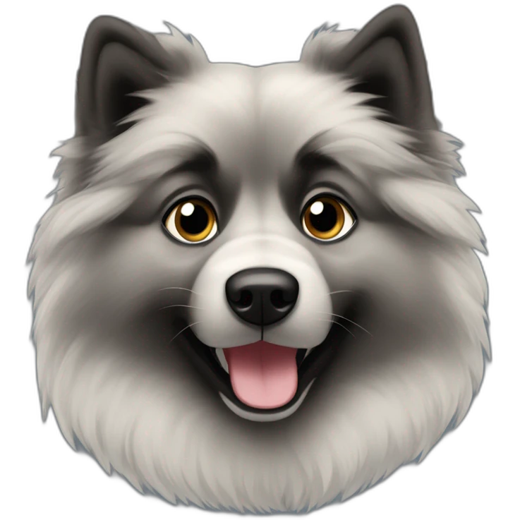 Keeshond named Clara emoji