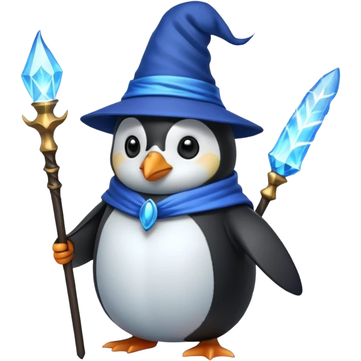Penguin Wizard emoji