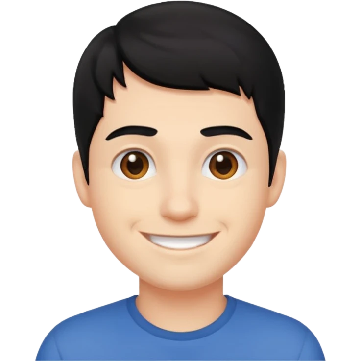 brother black hair emoji