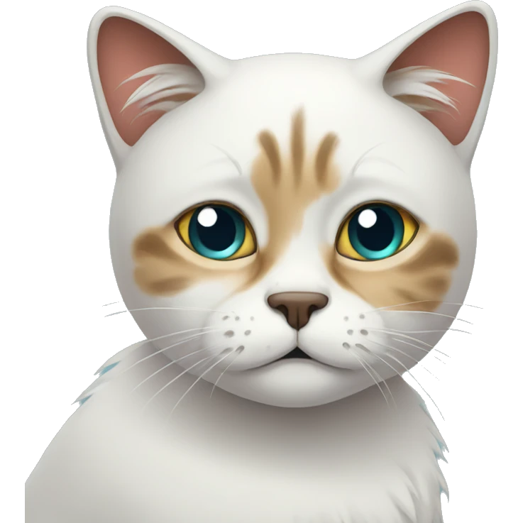 Cat with cold flu emoji