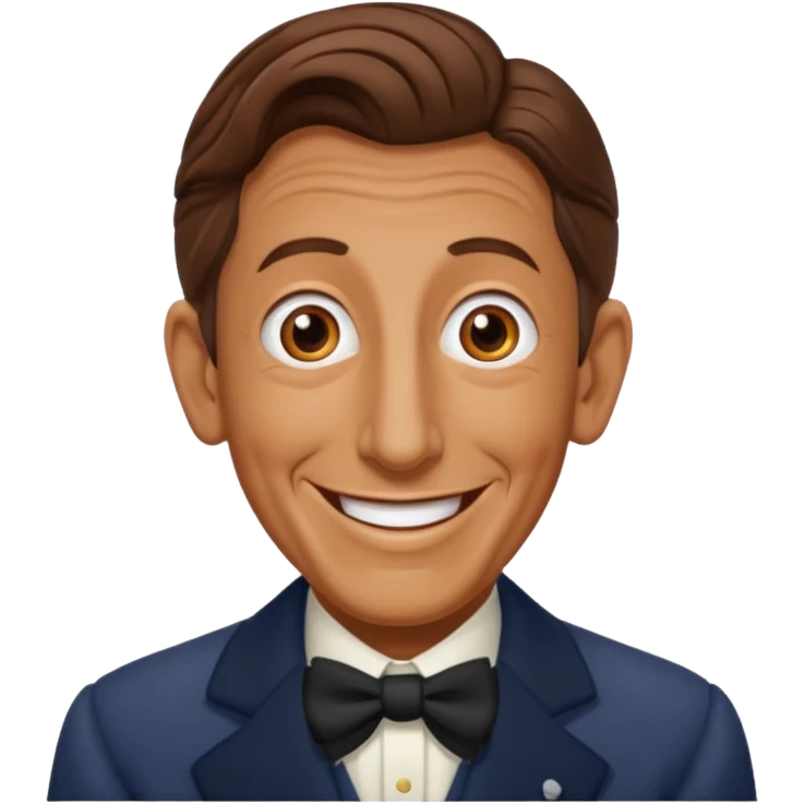 Ray Bolger with brown hair emoji