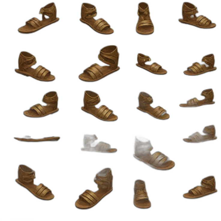 antique warrior sandal emoji