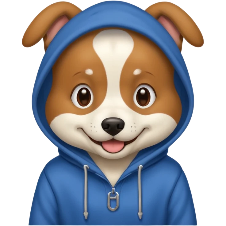 Dog wearing hoodies  emoji