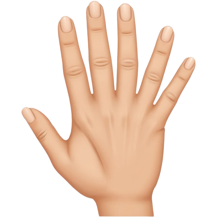 I want like a sign with my hand a hand with the third finger and the forth I want theme on and the others off emoji