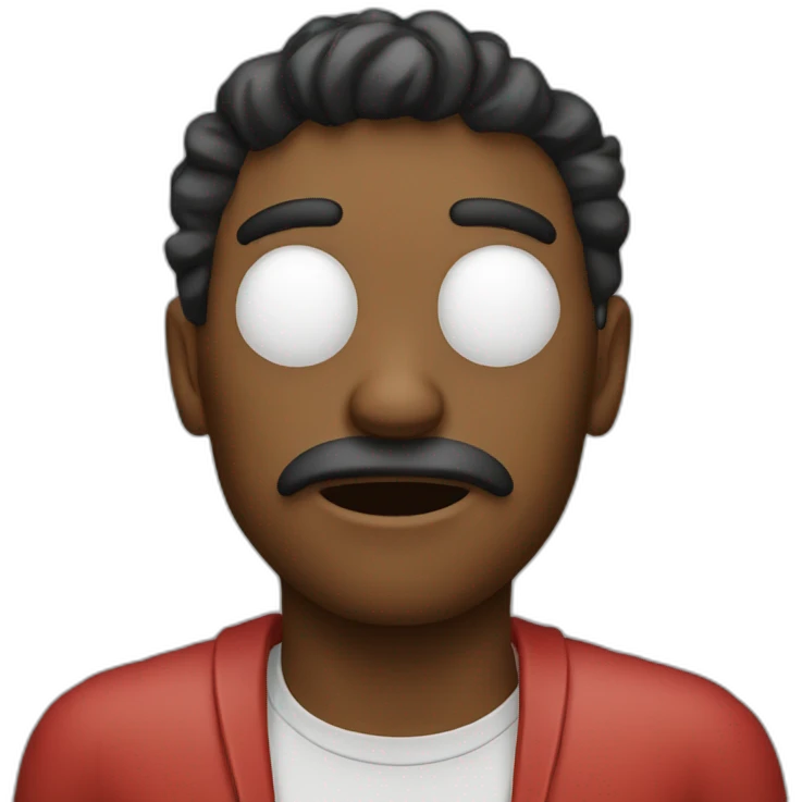 red eyed exhausted programmer emoji