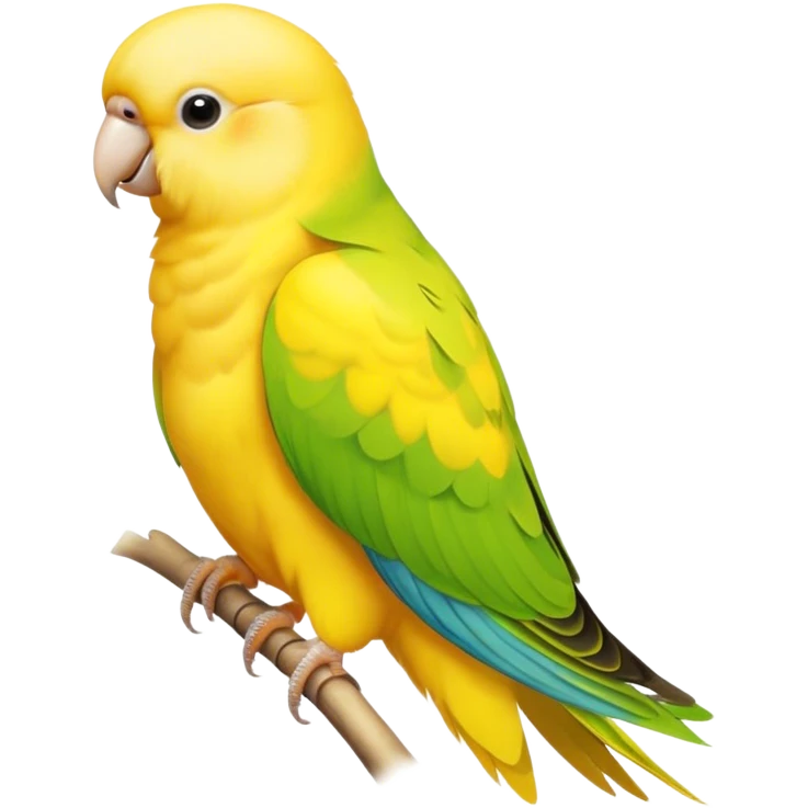 Yellow parakeet emoji