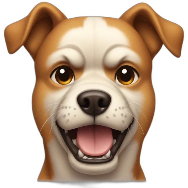 A angry dog emoji