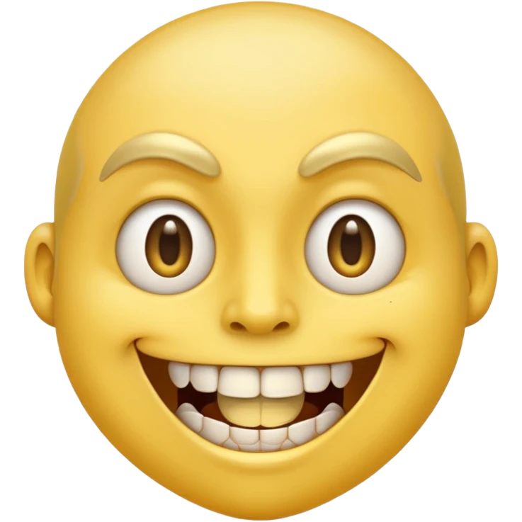 🤨 this emoji but pointing at a gold tooth in its mouth emoji