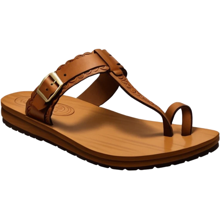 kolhapuri wooden chappal emoji