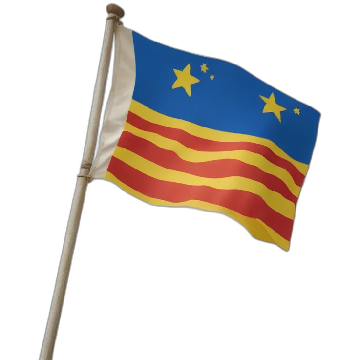 The flag of vendée emoji